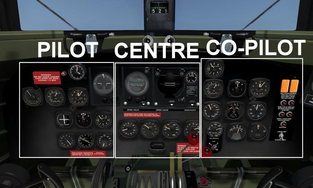COCKPIT GUIDE As already mentioned, no two DC-3/C-47 aircraft were ever exactly the same, so we have