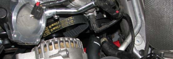 Verify that the alternator is fully seated on the bolts before torquing them to 18 ft/lb. 128.