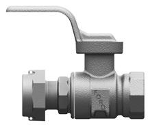 2 HP-4 Special Angled Lever Handle for 3/4" and 1" Ball Valves for Pitometer Service 0.