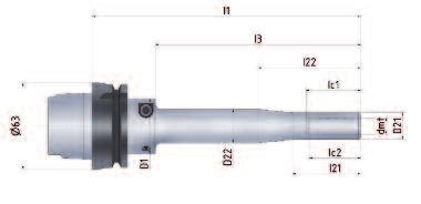 004 mm at 2.5 x dm t (max. 50 mm) < 0.007 mm at 2.5 x dm t at length l1 > 125 mm Balancing grade: G 2.