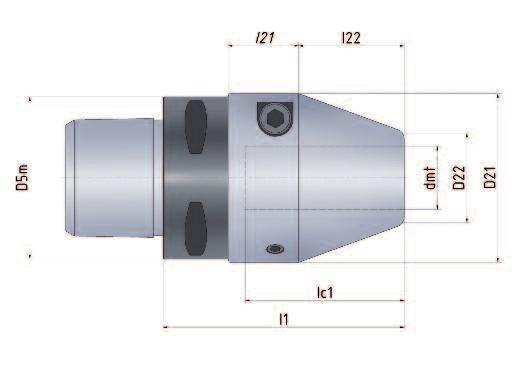Runout accuracy < 0.004 mm at 2.5 x dm t (max. 50 mm) Balancing grade: G 2.5 at 25 000 rpm for PSK C4 C6, HSK 63 and ISO40 G 2.