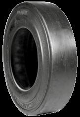 The tire features excellent cut, chip and tear resistance suitable for rough and hard concrete surface.