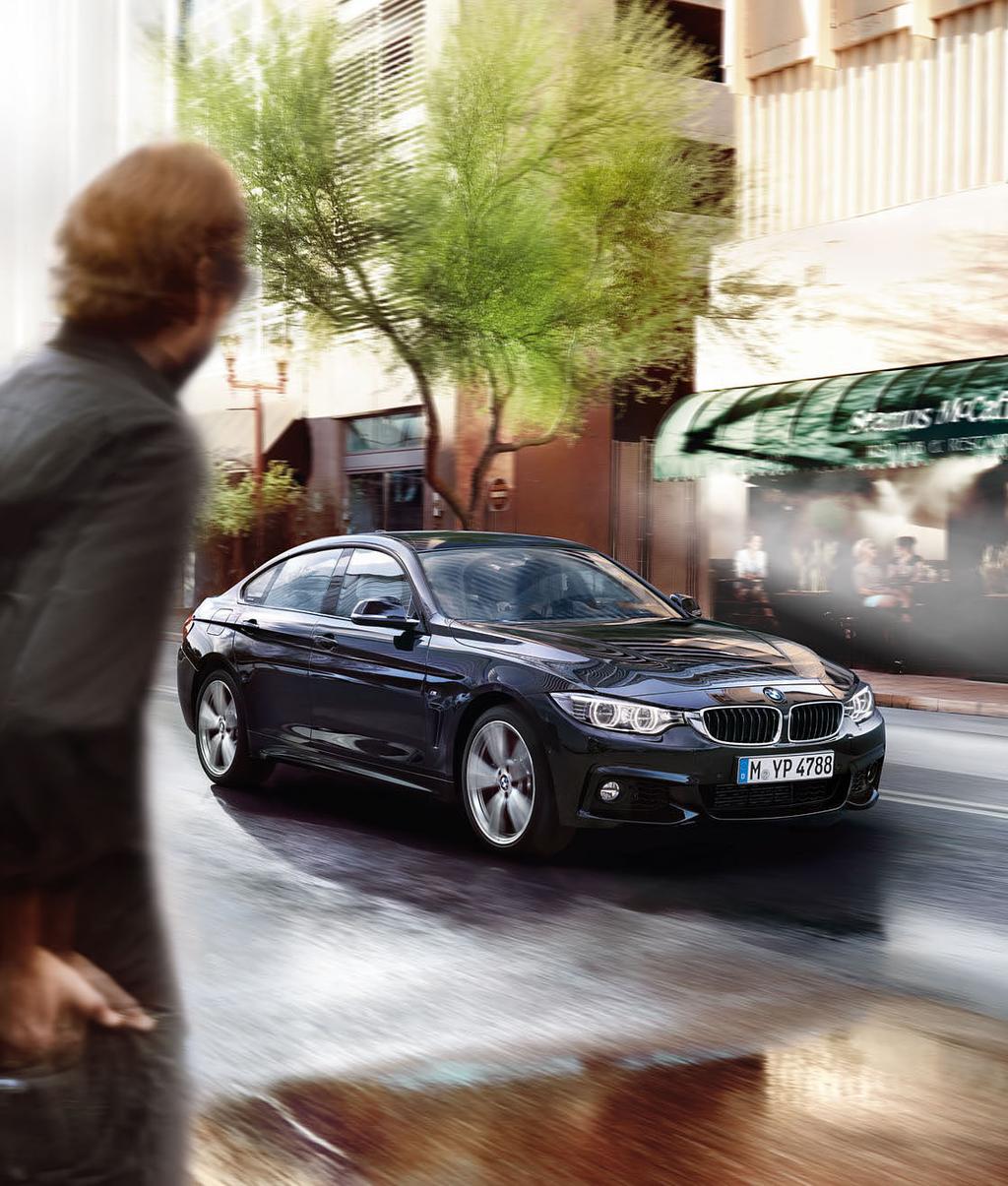 THE CENTRE OF ATTENTION. The BMW 4 Series Gran Coupé combines exceptional charisma and elegance with absolute everyday usability.