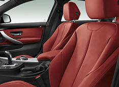 cluster with Red highlight and chrono scale multi-function leather steering wheel, three-spoke with Red stitching seats, front Sun visors with illuminated vanity mirrors and ticket pocket 18"