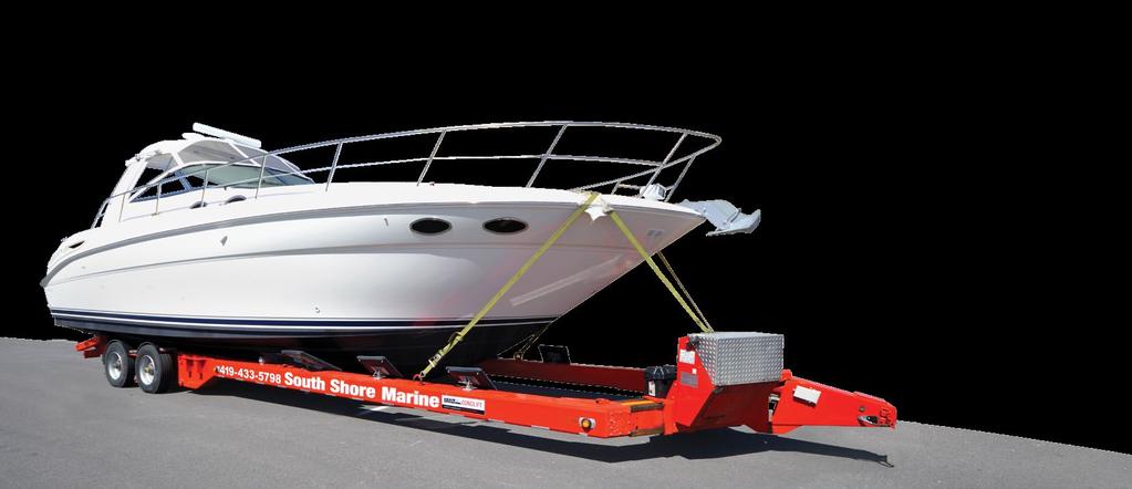 Any one of our trailers can be configured to allow you to move powerboats, sail boats, and boats in cradles with the same trailer.