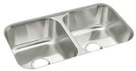 STEEL COLLECTION MCALLISTER DOUBLE EQUAL 11444 L: 32" X W: 18" BASIN DEPTHS: