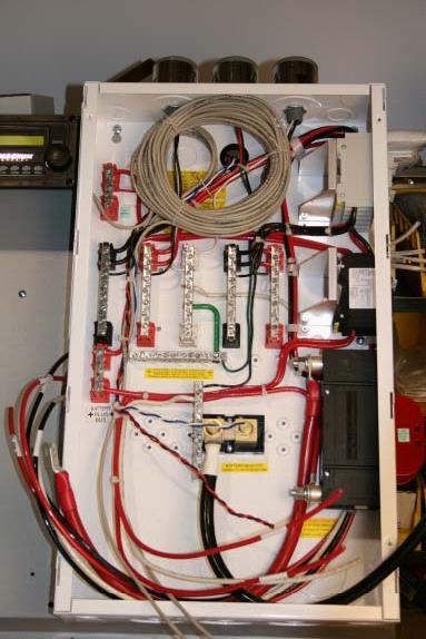 Figure 7, Additional Wiring with E-Panel Mounted Figure 8, Securing the Inverter to the E-Panel Door As shown in figure 8, secure the inverter to the E-Panel door