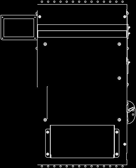 3.3 Knockout sizes and Dimensions The dimensioned chassis drawing