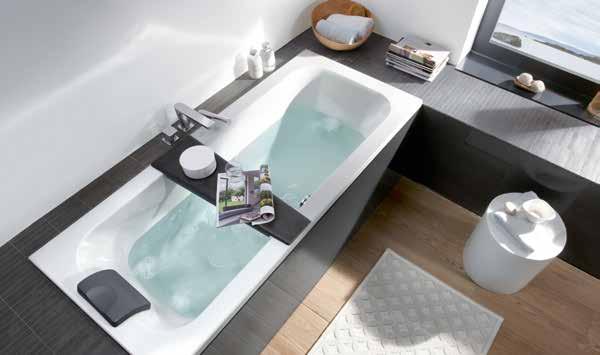 Wide range of baths available to suit each whirlpool system Loop&Friends Rectangular Duo 1600 x 700 mm UBA167LFS2V Rectangular Duo Oval 1600 x 700 mm 1700 x 700 mm UBA177LFS2V