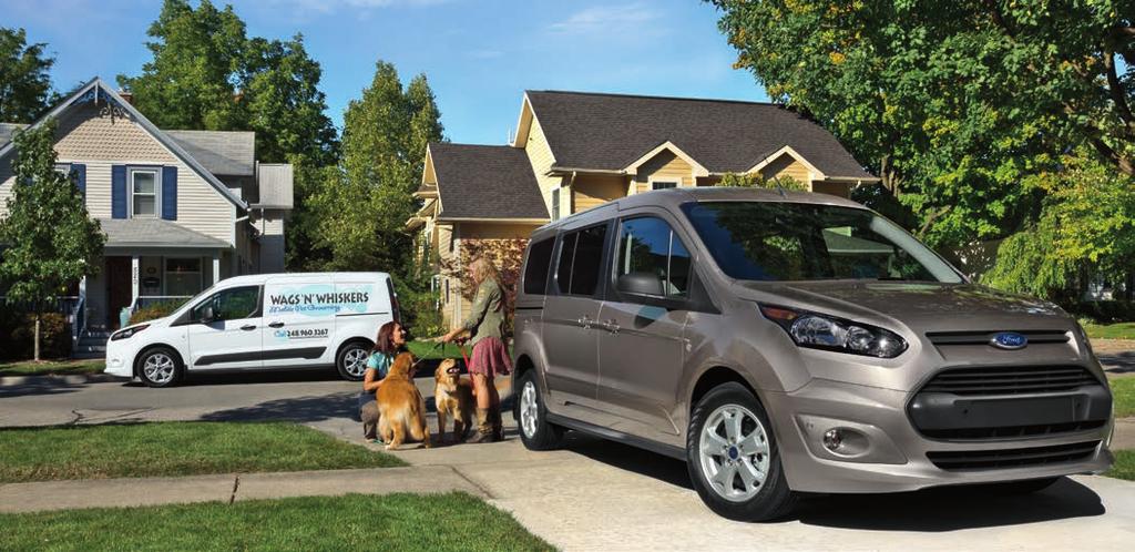 WORK PROVEN. TRAVEL READY. With the 206 Ford Transit Connect, available in Van and passenger Wagon, you ve got work or play covered.