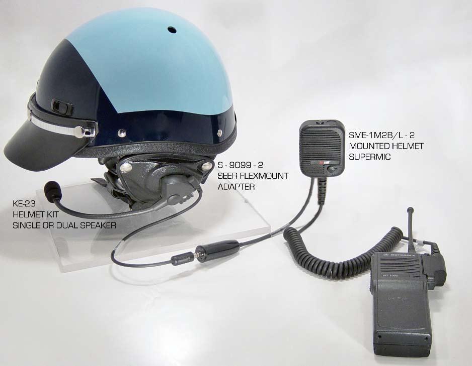 MOUNTED HELMET COMMUNICATIONS Increase Officer safety with Mounted Helmet Comm Kits.