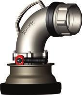 configuration provides extremely low pressure drop Disconnecting automatically closes the valve Reconnecting automatically opens the valve Durable