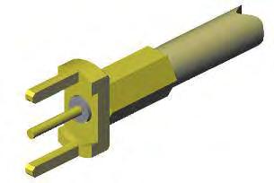 Accessories COAX CABLE CRIMP TERMINATION (straight for cables Ø 2 and Ø 2,7) Cable A Ø B