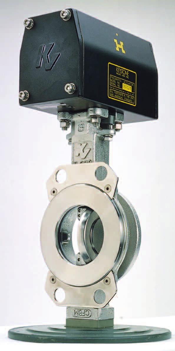 Keystone K-LOK High Performance Butterfly Valve Sizes 2 thru 36 ASME/ANSI Class 150 and 300 Features and Benefits Integrally cast mounting pad provides direct mounting of many actuators.