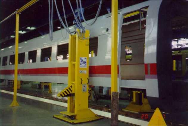 Vehicle lifting systems Lifting jack facility Bombardier Transportation,