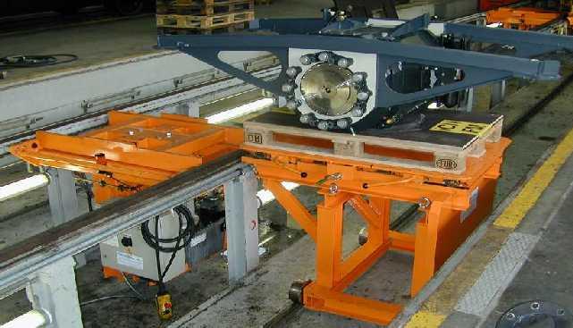 Workshop equipment Hydraulic component changing installations and transport wagon SBB Zürich, Switzerland Load capacity: