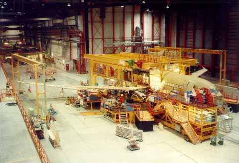and assembly lines for aircraft assembly EADS