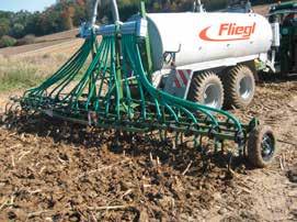 No blockages Large pass or large tine spacing Low