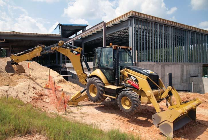 Backhoe Performance Superior digging forces. Loader Performance Strong lift and breakout.