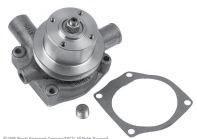 18 Water pump with single groove pulley, less rear housing. Original style water pump with 5/16 & 3/8 dia.