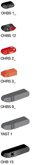 Optional handles Ordering information S01613A S00535A S00535A S01369A S01368A S01472A S00684A Optional handles, base and DIN-rail mounted switches Handle knobs Mounting directly to the switch, no