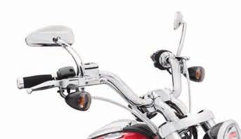 606 CONTROLS Handlebars A. REDUCED REACH HANDLEBAR* SPORTSTER This chrome handlebar is designed to bring the controls closer to the rider for increased comfort.