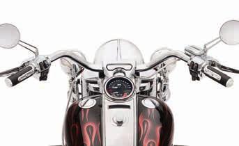 25" diameter bar allows you to tuck the wires inside the bar for a clean, custom look. Fits 14-later Road King models. All models require separate purchase of additional components for installation.