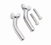 63026-05 Fits 91-later Dyna models (except 08-later FXDB and FXDF) and 97-later FXSB, FXST, FXSTB, FXSTC and FXSTD models. Also fits 93-00 FXR models. D. HANDLEBAR RISER HARDWARE CHROME Finish the show-winning look with brilliant chrome hardware.