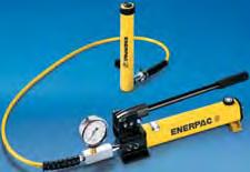 High Force Hydraulics - Enerpac Single-Acting Cylinder & Pump Sets The Quickest and Easiest Way to Start Working Right Away! Optimum match of individual components Sets include 6 ft.