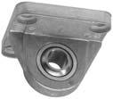 2 Small clevis mount with non rotating pin Material: Al, Clevis pin steel (zinc-plated) 9 Order number CF CG CP D E FM