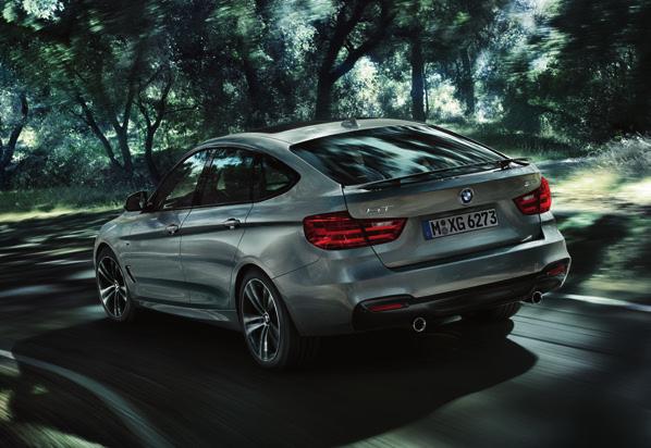 exterior. The effortless sportiness of the new BMW 3 Series Gran Turismo is clear to see.