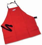 Each apron is equipped with three large pockets at waist level to hold tools, parts and other odds and ends used