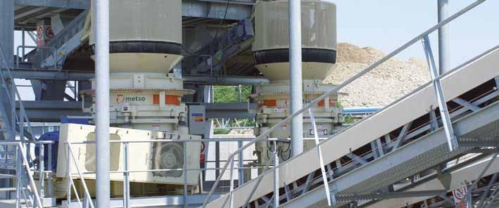 Features & Benefits Features and Benefits Less downtime Dual-acting hydraulic tramp release cylinders mean the HP cone crushers can pass tramp iron that would stall many competitors crushers.
