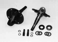 #1104F-K-C $668 pr SPINDLE NUT KIT - Early Ford - Includes nuts & special washers. For '37-'48 Ford spindles.