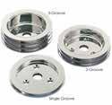 PULLEYS Highly polished billet aluminum pulleys from Billet Specialties. Billet pulleys are equally dense throughout. This produces a more true & balanced pulley/drive system.