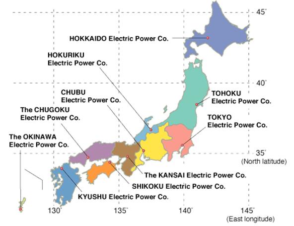 Current Market Structure Regional monopoly by each xxpco # of Revenue Consumer (billion USD) (000 ) Hokkaido 6.6 3,960 Tohoku 18.8 7,690 Tokyo 60.1 28,600 Chubu 26.