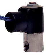 S5 SERIES - MINIATURE 2-WAY & 3-WAY SOLENOIDS NORMALLY CLOSED AND NORMALLY OPEN 1/8" PORTS 2 WAY MODEL S 2-WAY NORMALLY CLOSED MODEL SO 2-WAY NORMALLY OPEN MODEL S VALVE