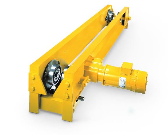 SINGLE GIRDER UNDER-RUNNING COMPONENTS FOR CAPACITIES TO 0 METRIC TONS, AND SPANS TO 0 FEET CraneSource under-running components can build cranes up to 0-metric-ton capacity, and 0-foot spans with