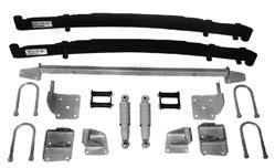 1934-36 CHEVY Hot Rod Suspension Parts 33 1936 Chevy Master REAR END MOUNTING KIT Weld-on kit includes right and left front and rear spring mounts, 4 U-bolts and nuts, rear shock kit with spring