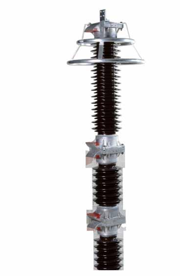 Zinc Oxide Surge Arrester EXLIM Q-D Protection of switchgear, transformers and other equipment in high systems against atmospheric and switching overs.