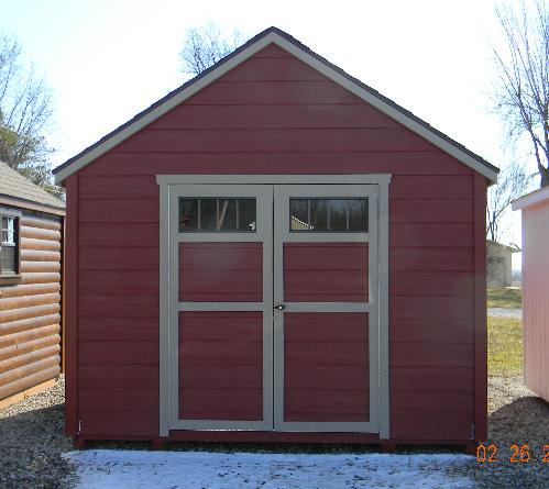 the Garden Shed * Up to 10' Wide Have 6' Sidewall with 8/12 Roof Pitch. 12' Wide have 6-1/2 Sidewall with 7/12 Roof Pitch.