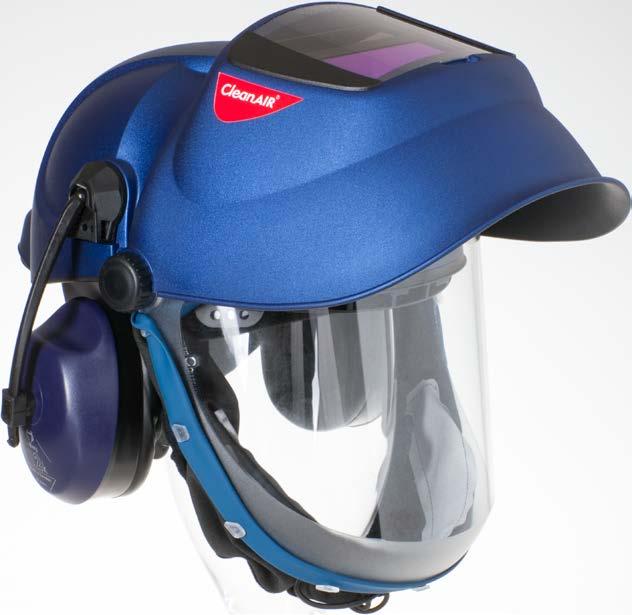 Ensures protection of the head, respiratory tract, eyes, face and hearing in highly demanding environments. Safety helmet CA-40 with welding shield.