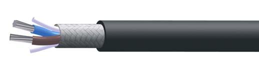 DATA BUS CABLE M17/176-00002 Applications Bus lines for multiplexed transmissions. The cable is constructed with 2 cores and 2 fillers twisted together.