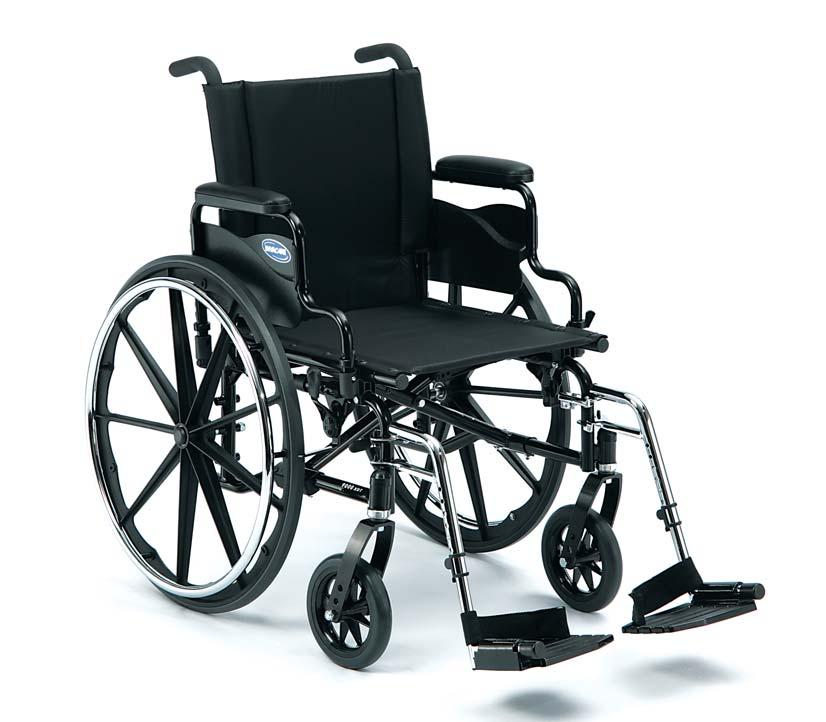 Invacare 9000 XDT Wheelchair Durable, low-maintenance, carbon steel frame is long-lasting Tall frames are designed to accommodate taller individuals and provide a more comfortable ride Multiple frame