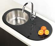 BLAQ 1080 Square 1 and 3/4 End Bowl Sink.