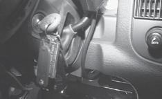 Using tie wraps provided in the kit, secure the switch wires to the shifter stalk and to the