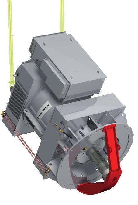 Combined rotor shaft locking & tilting equipment For hard to reach sites and cramped machine rooms, we offer a wide