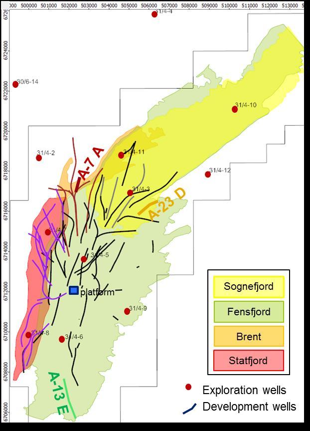 Brage opportunities Infill Drilling Targets - Strategy Focus on areas closer to the rig Reduce technical risk More wells delivered each year
