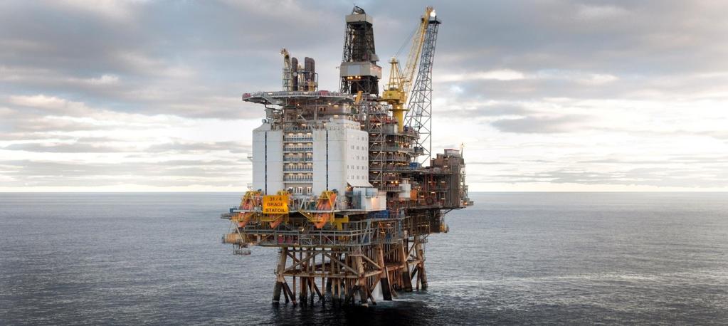 Statoil and Wintershall Transaction with Statoil closed Production increase 40 000 boepd by Operatorship Brage platform * Agreed upon compensation payment of $1.