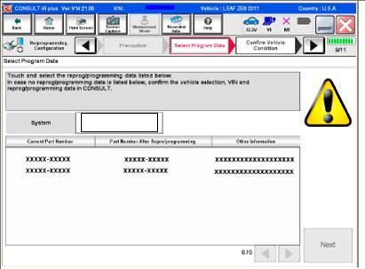 TROUBLESHOOTING More than one Part Number option is shown for reprogramming Use Part Number after reprogramming and Other information to selet the orret